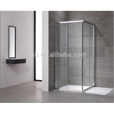 8mm glass thickness prefab bathroom complete shower room units 90x90